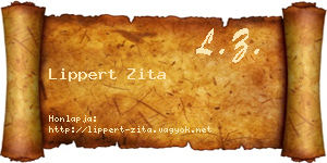 Lippert Zita névjegykártya